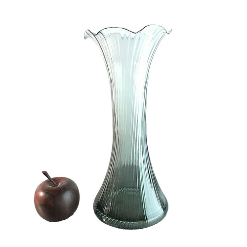 Rauchglas vase 50er 60er - rauchglas,