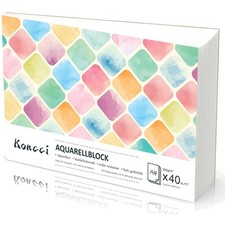 Aquarellpapier A4, 40 Blatt