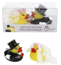 Brautpaar, Hochzeitspaar Lustig - Badeenten, Quietscheenten, Geschenk, Hochzeit