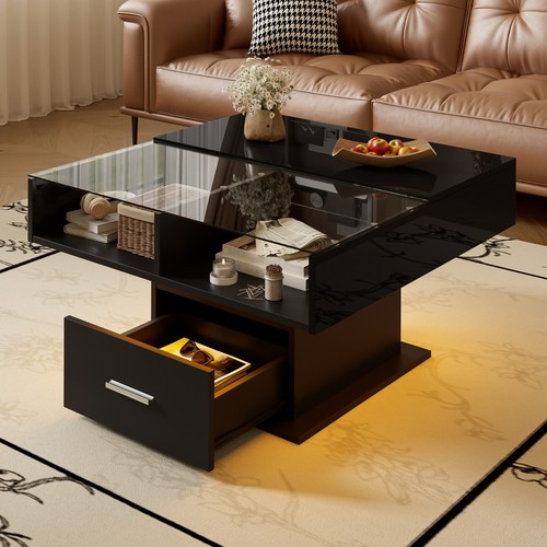 Hochglanz lift couchtisch - lift,