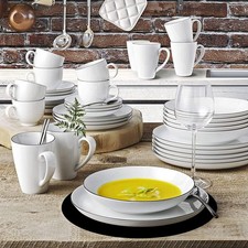 Seltmann Weiden 36tlg Kombiservice Lido Black Line für 6 Personen spülmaschineng