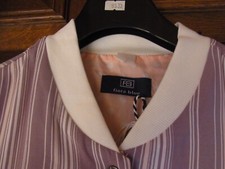 HIPPE BLOUSON-JACKE GR: 42 v. FIORA BLUE, TAUPE-GESTREIFT NEU!