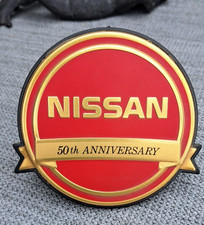Nissan Badge - 50 Years - vermutlich aus dem Jahr 1975 - ca. 10 cm DM