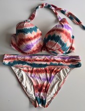Cyell Bügel Bikini Batik 2-teilig Gr. 42, Cup E, wattierte Cups, bunt, NEU!