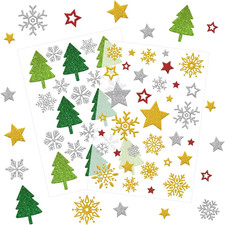 Weihnachtssticker Glitzer