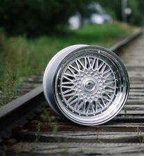 4X 16 Zoll BBS RS Style 5X100 5X112 8J 9J Felgen Silber für Mercedes Subaru VW