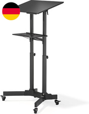 BONTEC Stehpult Höhenverstellbar Schreibtisch/Laptoptisch Mit Rollen/Laptop Stän