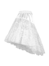 Petticoat mit Schleppe weiß -
