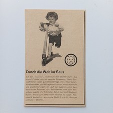 1930 Steiff Roller Margarete Steiff Giengen Werbeanzeige Werbung Reklame