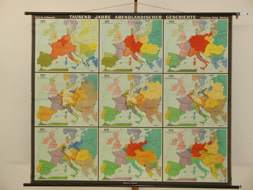 Schul wandkarte abendland - schul-wandkarte,