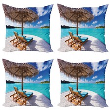 Strand 4 Teiliges Kissenbezugs