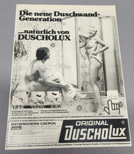 B117. Duscholux Duschwand AKT Erotik Werbeanzeige Reklame Werbung 1979