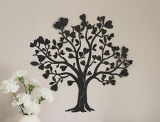 Metall Wandbild schwarz