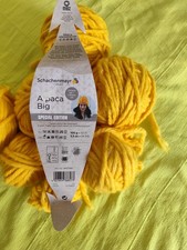 Alpaka  BIG strick Wolle gebraucht  ca 450 gramm gesammt warmes Gelb