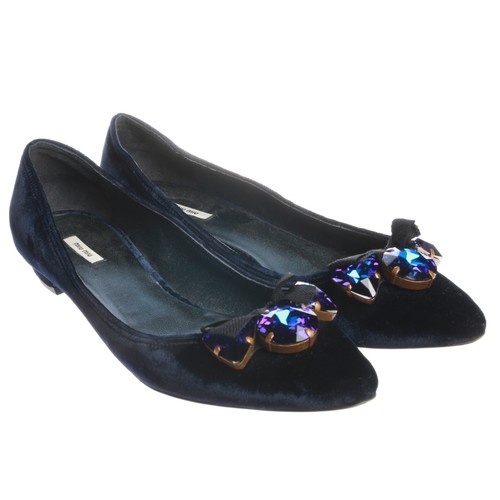 Ballerinas miu blau - miu, 37