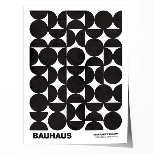 Poster bauhaus abstrakte kunst - bauhaus,