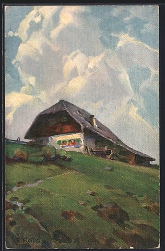 Künstler fritz reiss - künstler-ak,