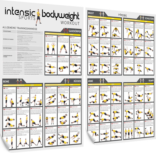 Bodyweight workout poster 60 - workout, |
