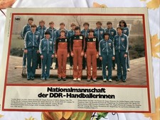 Mannschaftsfoto DDR Handball Nationalmannschaft Frauen 1982 Gebraucht aus NBI