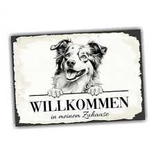 Hundeschild Willkommen Zuhause
