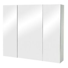 B-Ware Spiegelschrank MCW-B19b, hochglanz   70x80x16cm, grau