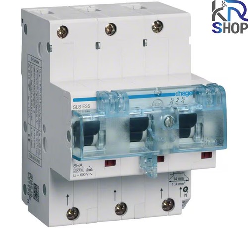 Hager htn335e sls schalter - htn335e, 3p