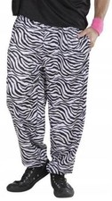 Baggy Zebra Hose Disco 80er