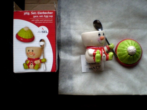 Schneemann eierbecher - schneemann, /
