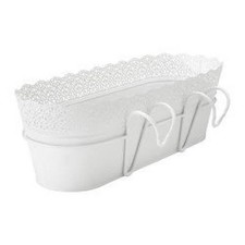 IKEA SKURAR Blumenkasten Pflanzkasten Übertopf Box Halterung Balkon Terrasse