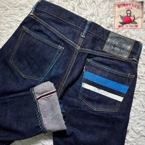 Momotaro jeans indigo denim - momotaro,