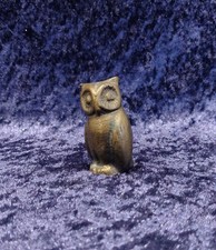 Eule aus Bronze, Bronze Figur, Bronze Skulptur, Bronzeeule aus Nachlass