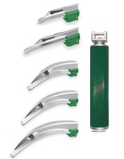Kaltlicht-Laryngoskop-SET Plus Handgriff Spatel 0-1-2-3-4 füt Tubus Intubation