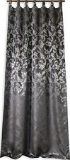 Schlaufenschal Lyon anthrazit Barock 140x245cm Vorhang Schlaufen Schal Gardine