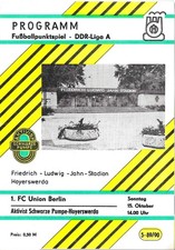 DDR Liga Fußballprogramm