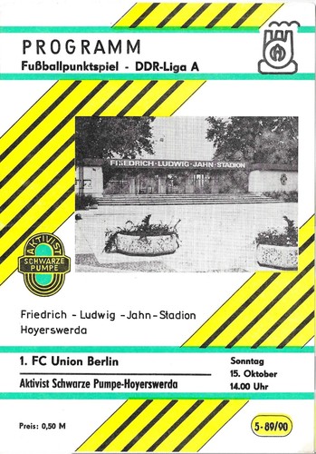 Ddr liga fußballprogramm - liga,