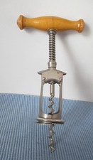 Alter Korkenzieher mit Klappschenkel und Holzgriff