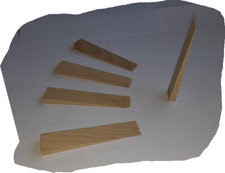 5 Stück Holzkeile in Buche