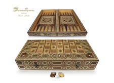 Holz Backgammon/Schach Brett