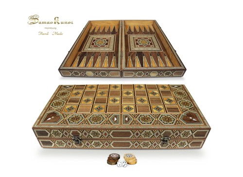 Holz backgammon schach brett - holz, backgammon/schach