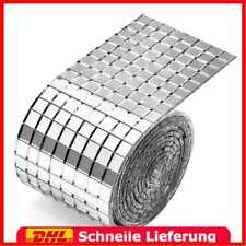 3-10M Selbstklebend Glas Mini Quadrat Spiegel Mosaik Fliesen DIY Badezimmer --