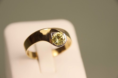 750 gold diamant ring - 750,