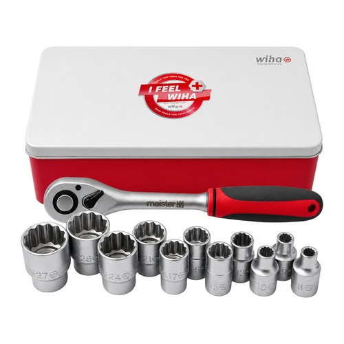 Wiha nuss set zoll 13 - 1/2, 13-tlg