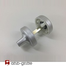 Conmetall Bad-Rosettenpaar Alu natur WC Rosetten mit Schlitzscheibe 220588