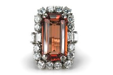 Ring Imperial Topas Diamanten insg 2,5ct  DeGEB Gutachten [BRORS 14865]