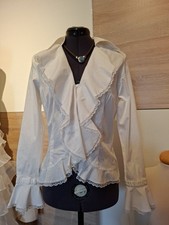 Bluse Weiß Gr 38 Melrose Mittelalter Gothik Must Have