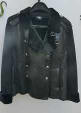 NEU* Bikerjacke* Lammfelloptik* Schwarz * hoher NP* Gr. XL