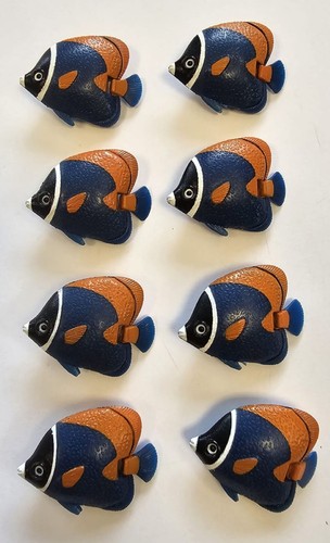 Fische 8er pack blau - fische, orange