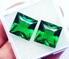 Quadrat Schliff Grün Granat