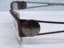 Valentino Brille Damen Braun Rechteckig Metall Halbrand Logo 5602