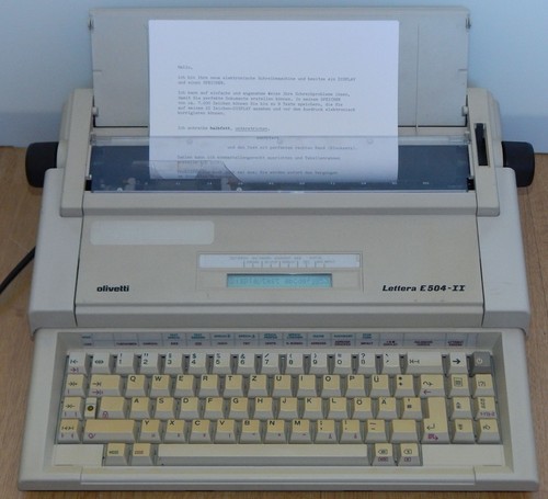 Olivetti lettera e504 - olivetti, e504-ii